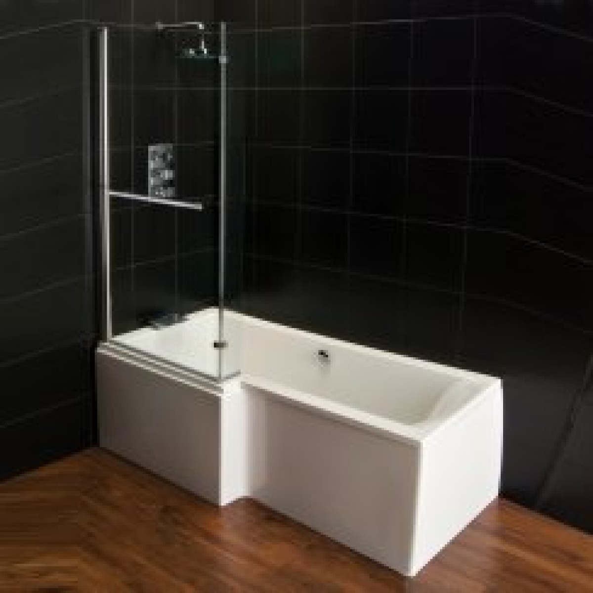 'L' Shaped Shower Bath